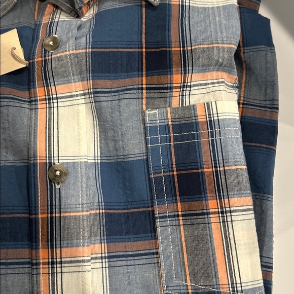 NWT Red Head Brand Co Plaid Button Down Shirt 3XL 100% Cotton Larkspur - Picture 4 of 5